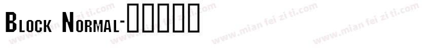 Block Normal字体转换